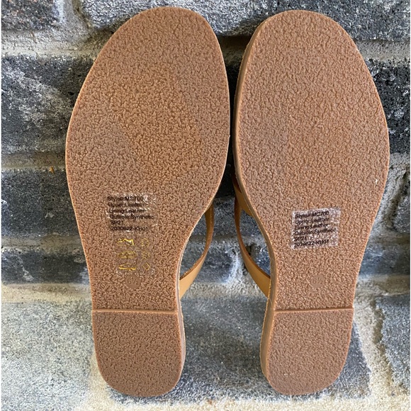 Madewell Leather Camel Boardwalk Sandals Size 6/NWT - Picture 7 of 8